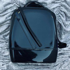 Small Black Convertable Hard-Shell Backpack